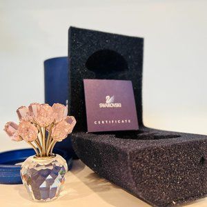 Swarovski Dozen Pink Roses